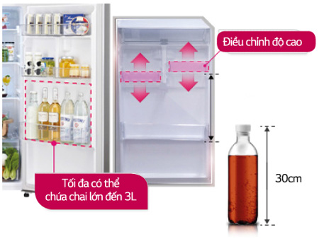 Ngăn cửa tủ linh hoạt 